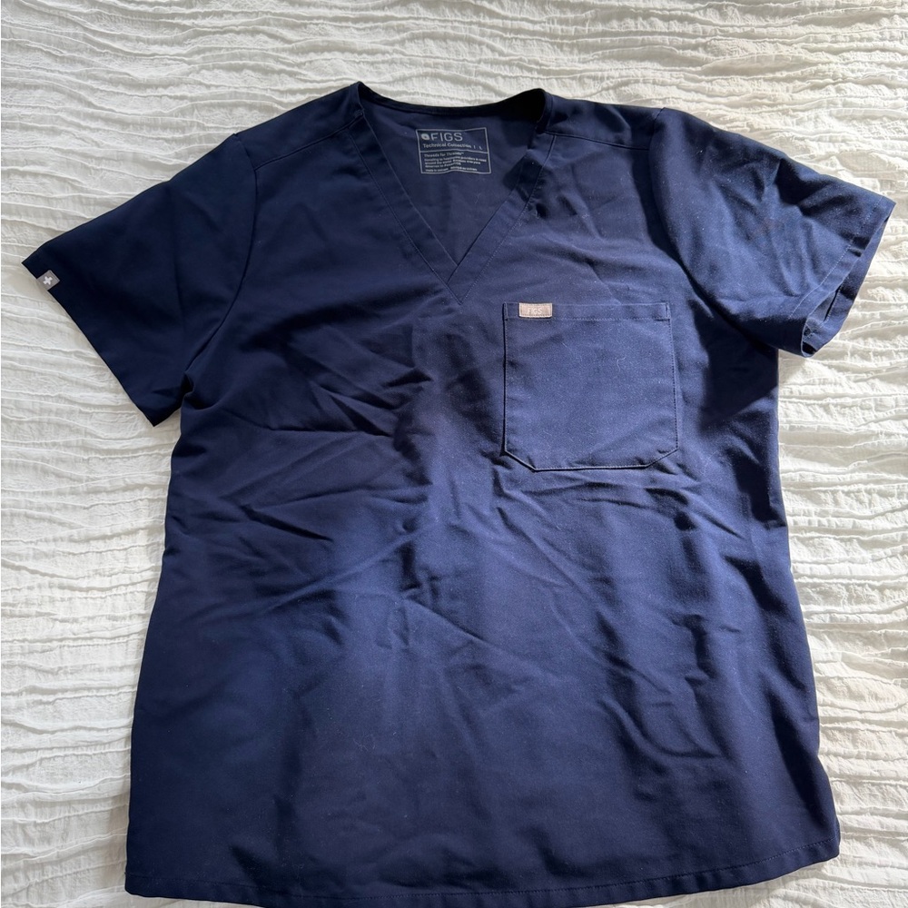 Figs Women’s Navy Scrub Top